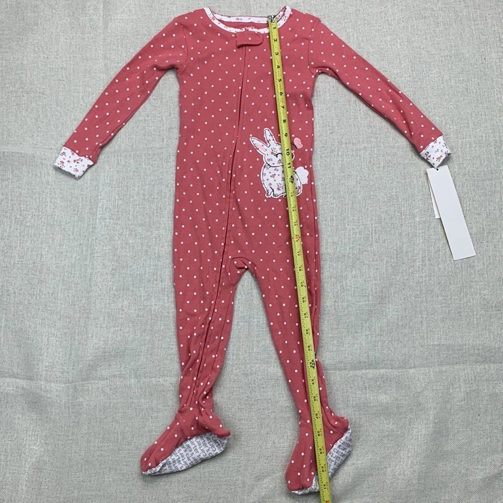 Carter's Baby Girls Long Sleeve Footed One Piece Pajama Size 24M